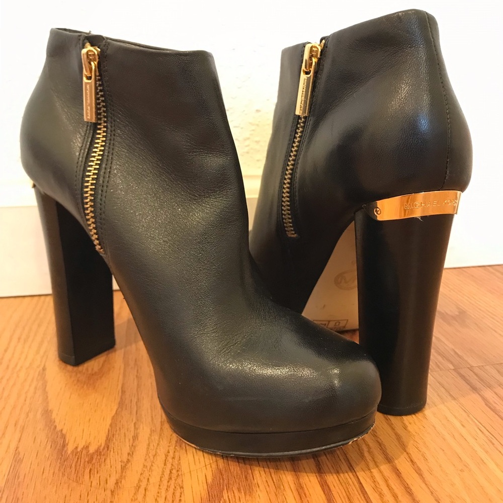 Michael Kors Leather Booties